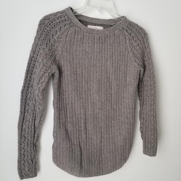 LOFT Gray Cable Knit Sweater Size XS - Picture 10 of 10